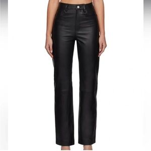 REMAIN BIRGER CHRISTENSEN
Black Straight Leather Pants